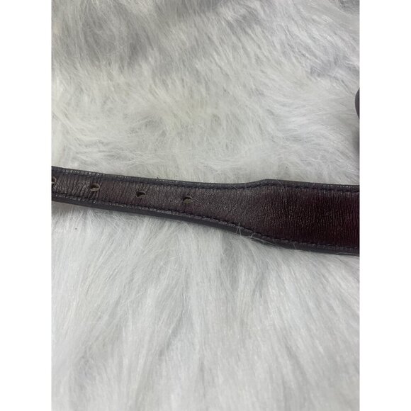 Vintage Paul Reid Sterling Silver Brown Leather Belt with Western Style Buckle M - Picture 7 of 10